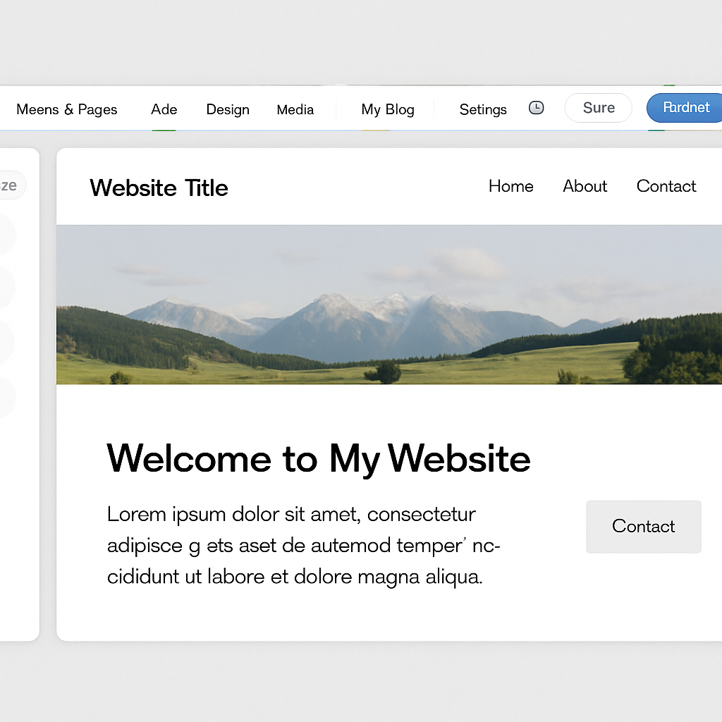 wix website builder interface